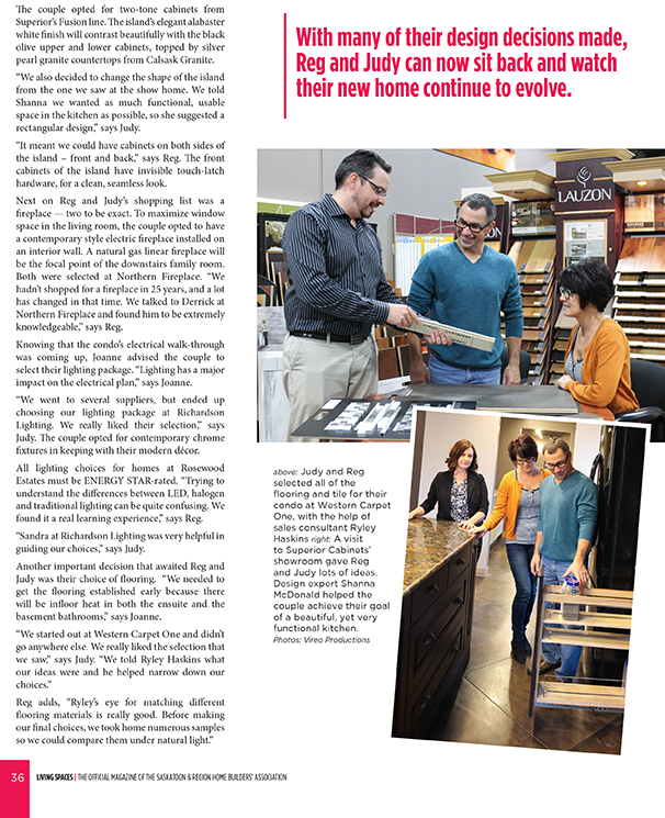 Superior Cabinets featured in Living Spaces Magazine