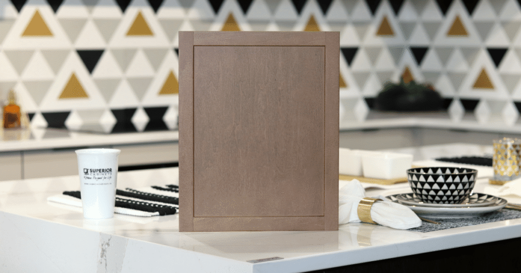 the verra slim shaker door in maple burlap by superior cabinets