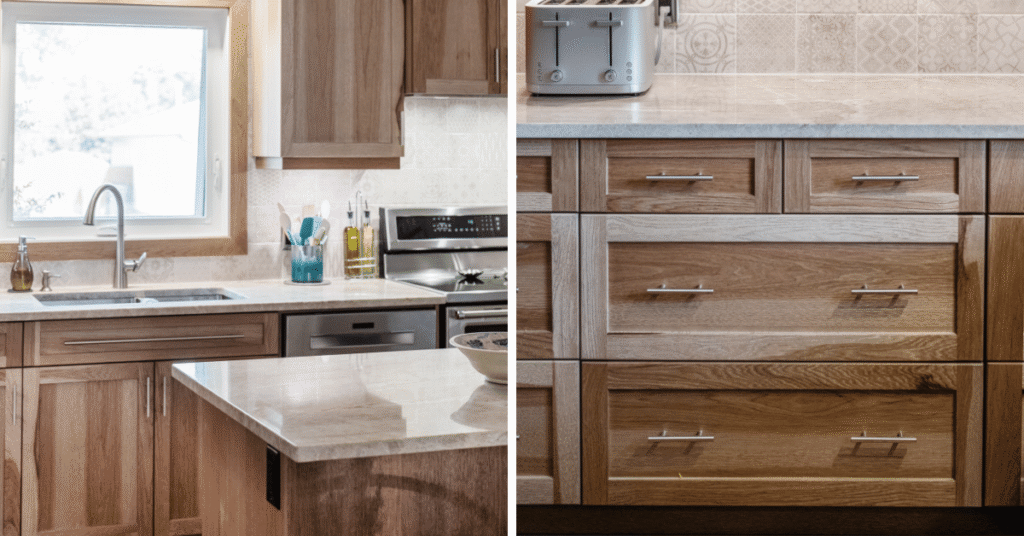 project Sedgwick by superior cabinets with hickory cabinets with a spice stain.